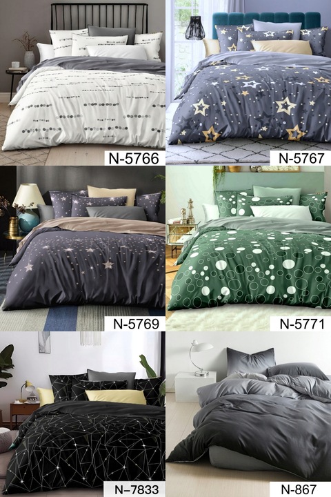 KOMPLET POŚCIEL 160x200 +2 POSZEWKI DWUSTRONNA DUŻO WZORÓW MODNA