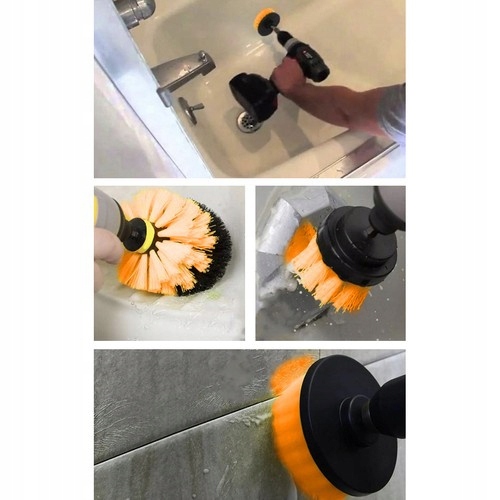 SZCZOTKI SPRZĄTAJĄCE NA WIERTARKĘ ZESTAW 22 ELEMENTY BIGSTREN