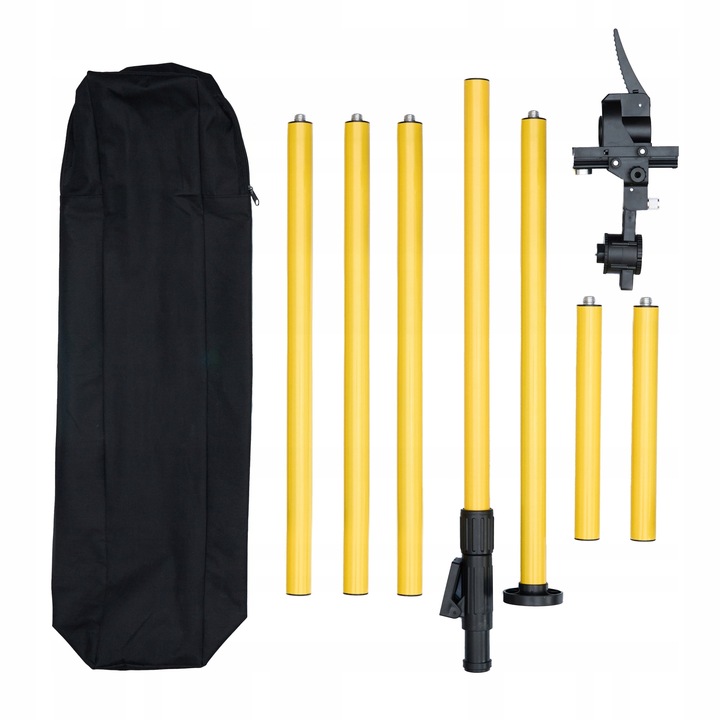 TYCZKA ROZPOROWA 420 CM + NOGI STATYW DO LASERA + ADAPTER DO SKOSÓW DEKO