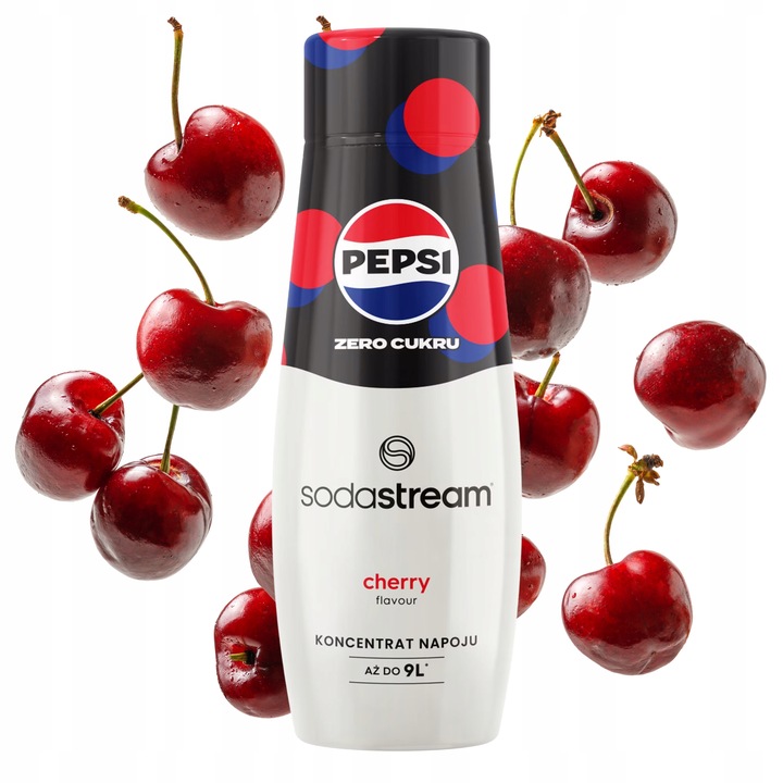 Syrop koncentrat do gazowania wody SodaStream Pepsi Cherry Zero Cukru