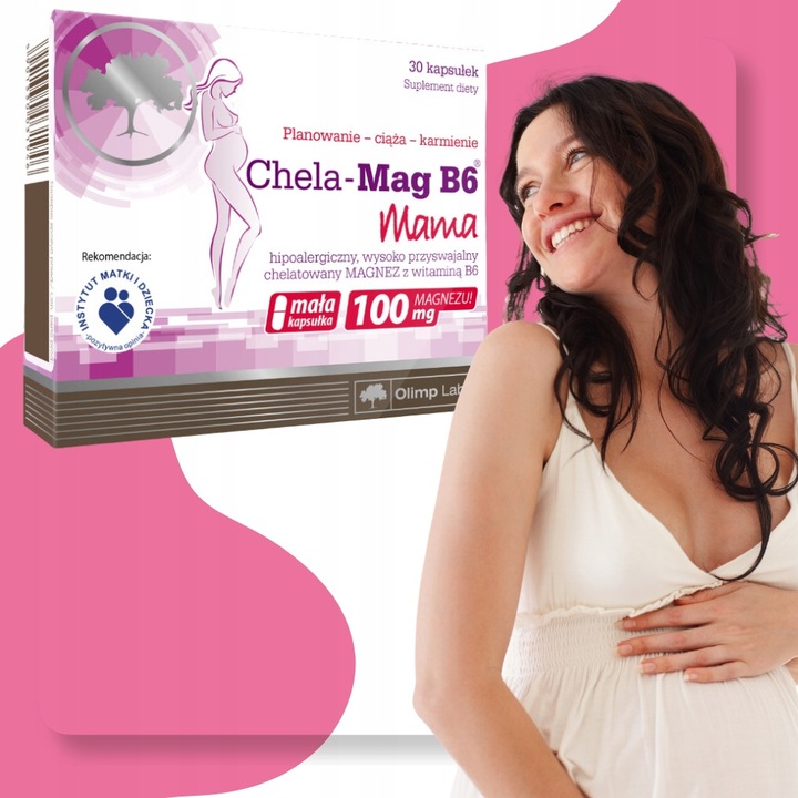 OLIMP Chela-Mag B6 Mama magnez i witamina B6 Suplement diety 30 kapsułek