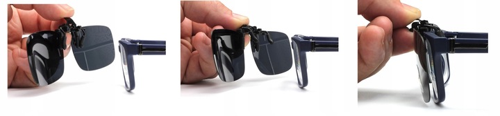 NAKŁADKI NA OKULARY POLARYZACYJNE PRZECIWSŁONECZNE UV400 UNIWERSALNE Z ETUI