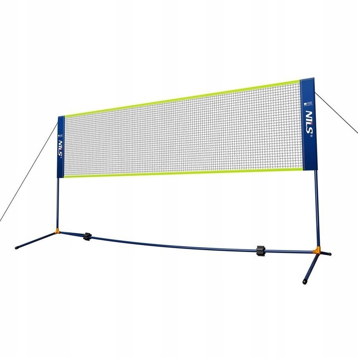 NILS Zestaw Siatka + Stelaż Do Gry Rekreacyjnej W Badmintona 305 cm