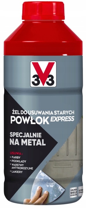 V33 ŚRODEK DO USUWANIA STARYCH POWŁOK Z METALU 1L
