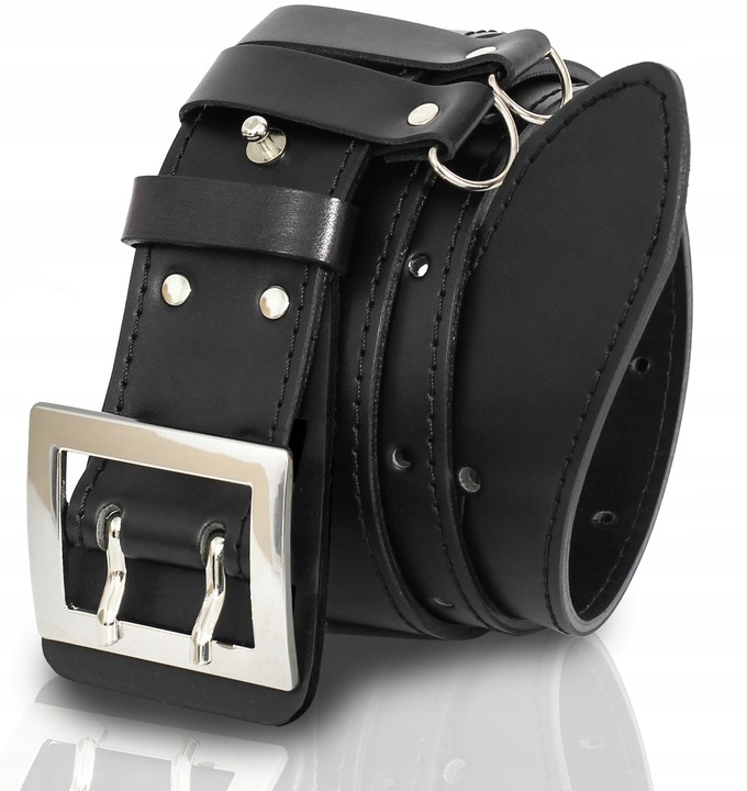 PAS oficerski skórzany pasek wojskowy SKÓRA r. 105