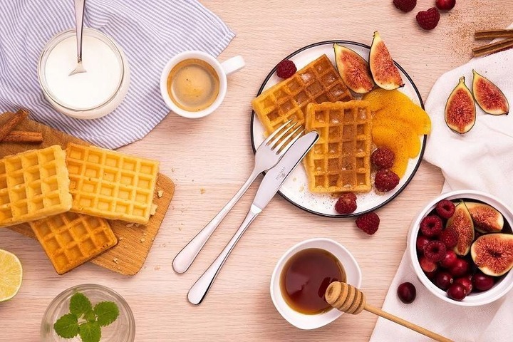 GERLACH ZESTAW SZTUĆCÓW KOMPLET OBIADOWY NA 12OS FLOW POŁYSK 60EL PUDEŁKO