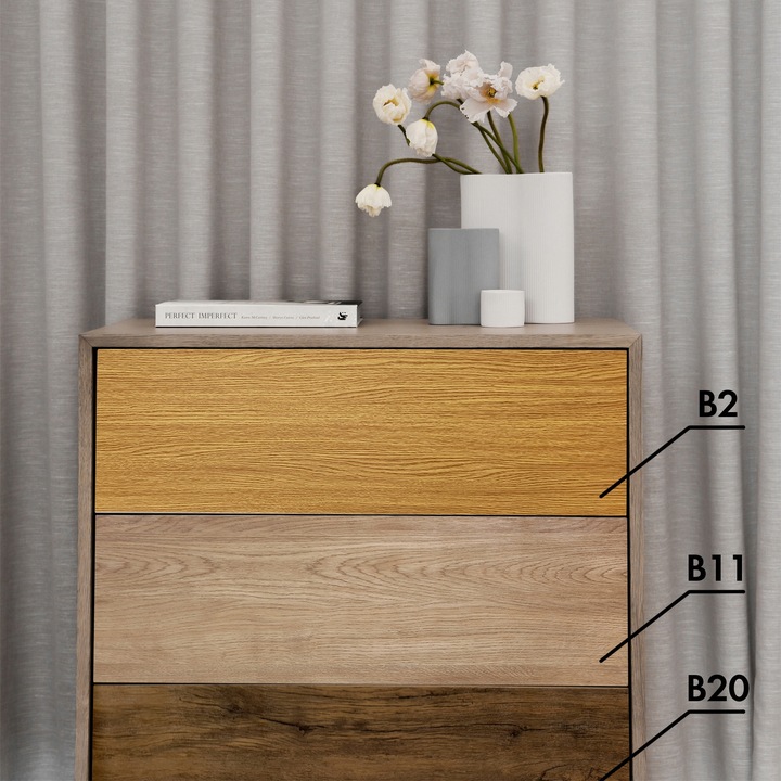 Okleina Drewnopodobna DĄB Folia Meblowa Klejowa 90x210cm Wzory Do