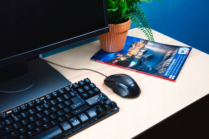 MYSZKA DO KOMPUTERA PRZEWODOWA WYGODNA USB PC LAPTOP DO BIURA