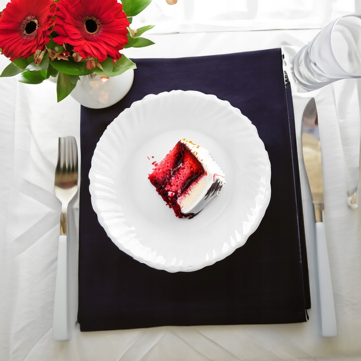 Zestaw 6 x talerzyk deserowy do serwowania przystawek przekąsek ciast 15cm