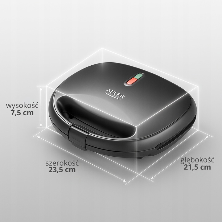 OPIEKACZ DO ORZESZKÓW CIASTEK Forma 12 sztuk 1200W Powłoka