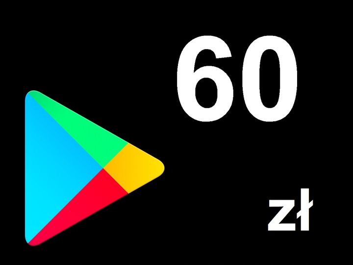 Karta Google Play 60 zł Kod Prepaid Android / Podarunkowa