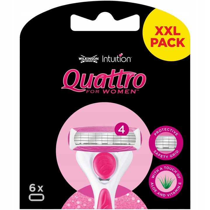 6x Wkłady Nożyki WILKINSON Quattro for WOMEN
