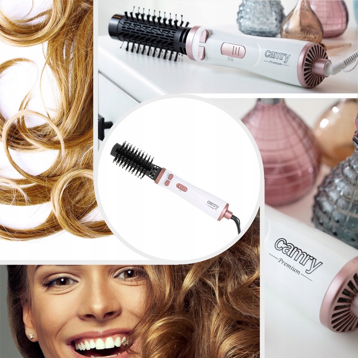 Lokówko-suszarka Obrotowa Lokówko Suszarka Do Włosów Regulacja Temp°C 1200W
