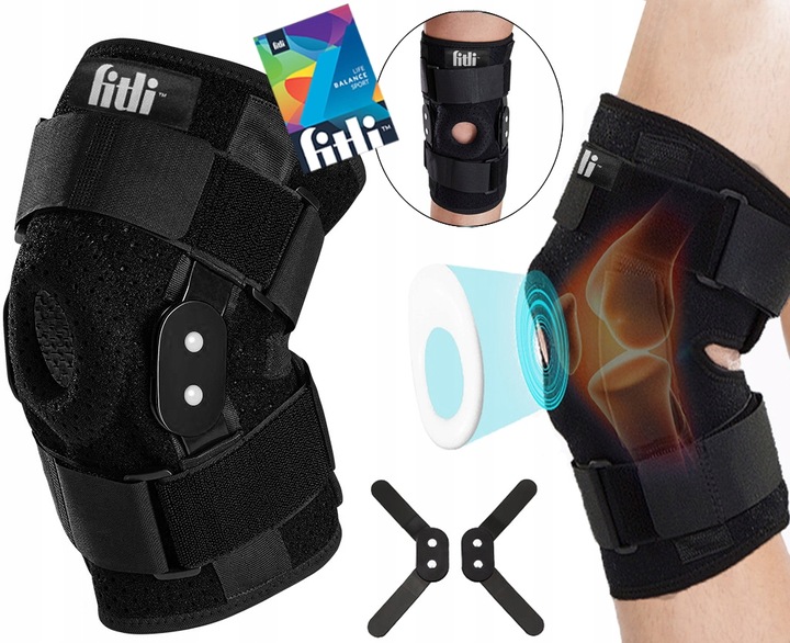 ORTEZA KOLANA Stabilizator z Usztywnieniem OPASKA STAWU KOLANOWEGO RZEPKI