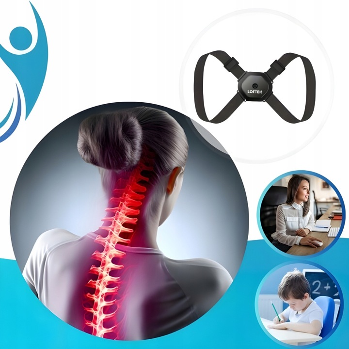 Korektor Postawy Inteligentny Pajączek USB na Plecy dla Dzieci i