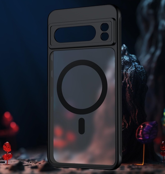 ETUI WZMACNIANE 360° do GOOGLE PIXEL 8 PRO | MAGSAFE CASE | CZARNY MAT