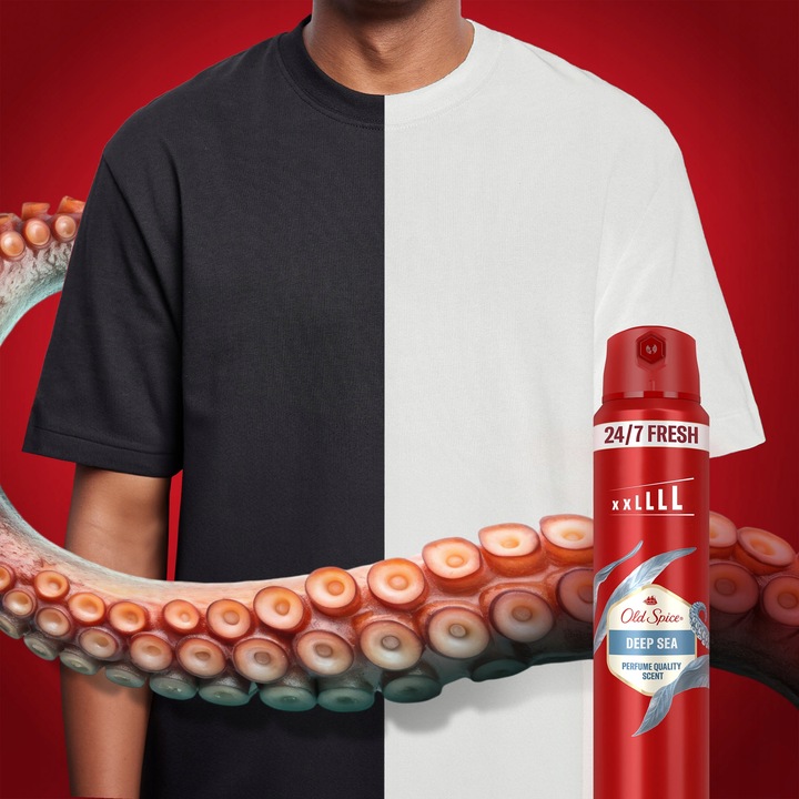 Old Spice Deep Sea, świeżość 24/7, Dezodorant w sprayu dla mężczyzn 250ml