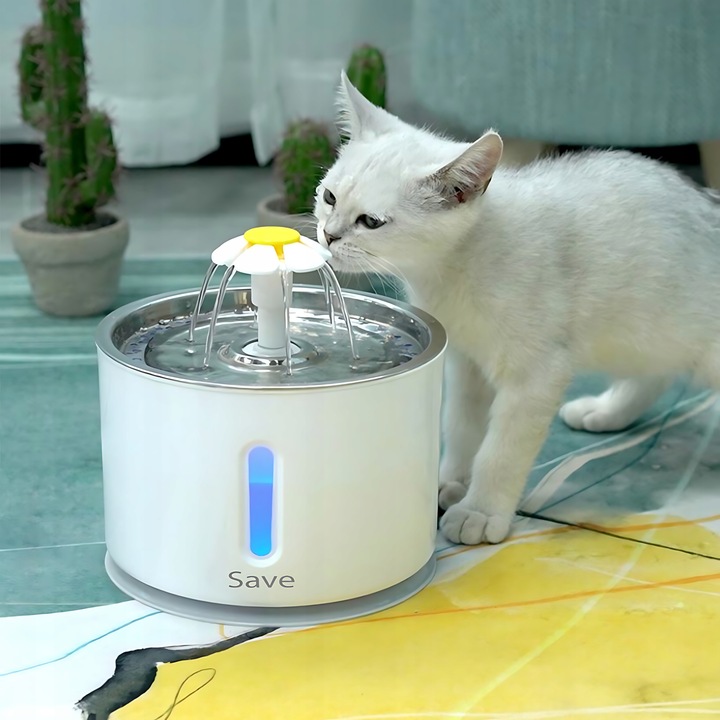 FONTANNA POIDEŁKO AUTOMATYCZNE DLA KOTA PSA CICHA + FILTR