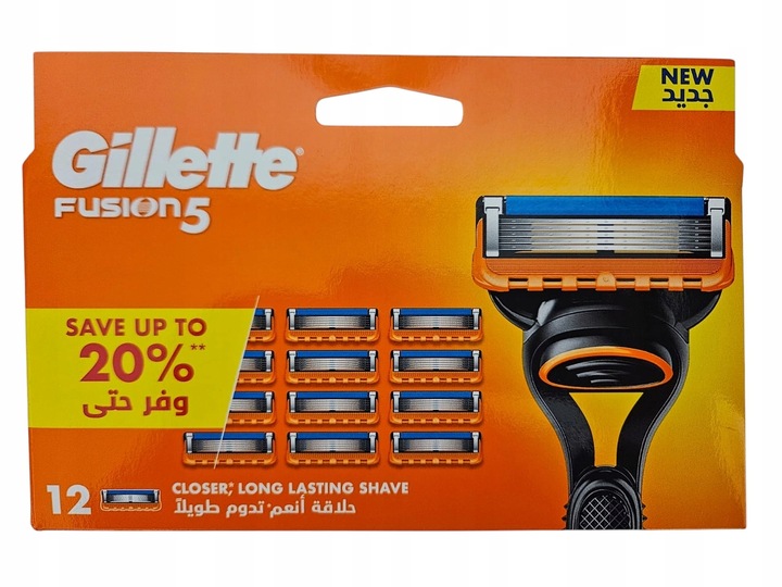 Gillette FUSION5 12 sztuk wkłady do golarki wkłady