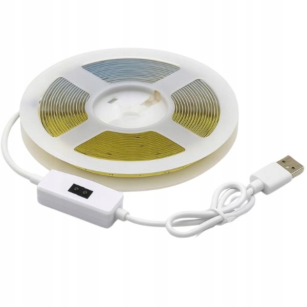 3m pod Szafkowa taśma Led COB 400led/m USB 5V 4000K bezdotykowy