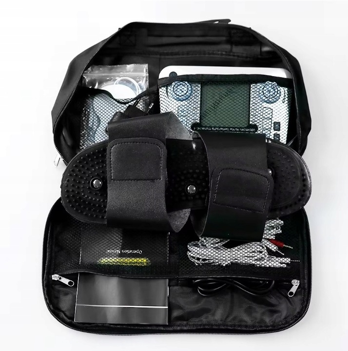 ELEKTROSTYMULATOR TENS EMS ELEKTRODY 3 RODZAJE + BAT