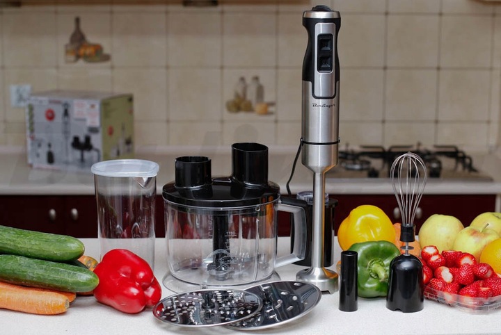 Blender ręczny robot kuchenny 1400W metalowy mikser, trzepaczki