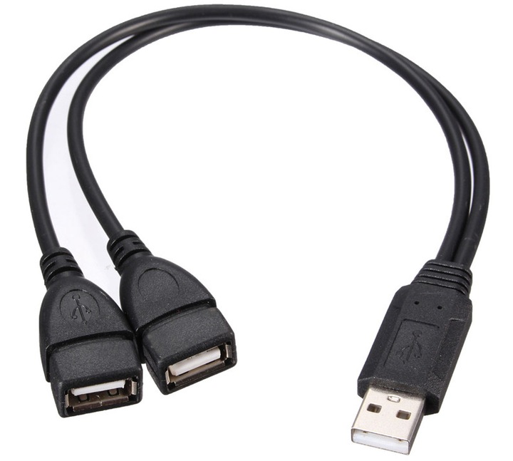 HUB ROZGAŁĘŹNIK draVires USB DUAL 2xUSB ROZDZIELACZ + naklejka