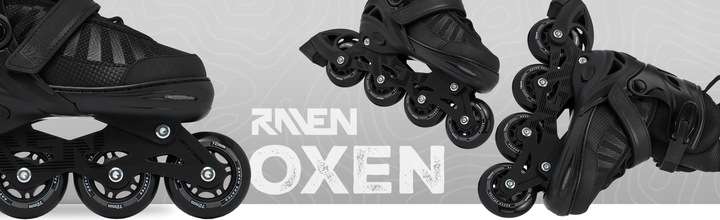 Rolki Regulowane RAVEN Oxen Black 38-42
