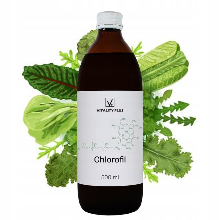 Chlorofil w Płynie Naturalny - 500ml - Oczyszczanie Odkwaszanie Detox