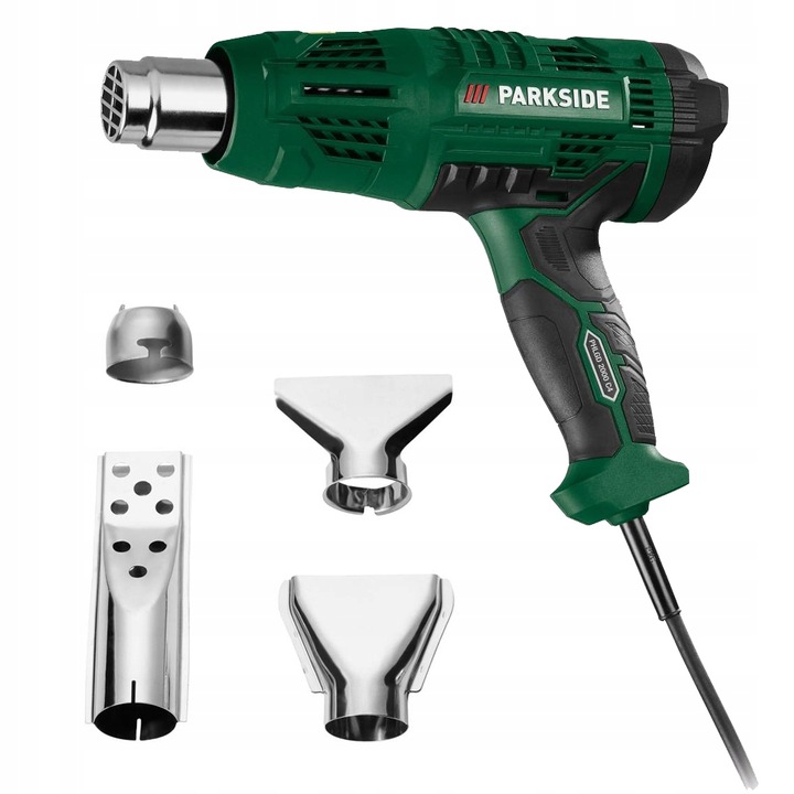 OPALARKA ELEKTRYCZNA PARKSIDE PHLGD 2000 C4 2000W ZESTAW DMUCHAWA + 4