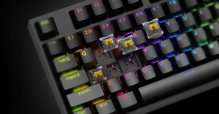 Klawiatura mechaniczna Genesis Thor 404 TKL Gateron Yellow PRO NKG-2069