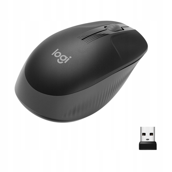Myszka bezprzewodowa Logitech M190 Logi Czarna optyczna 1000 DPI Wygodna