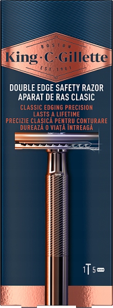 King C Gillette Double Edge, maszynka do golenia z metalową rączką