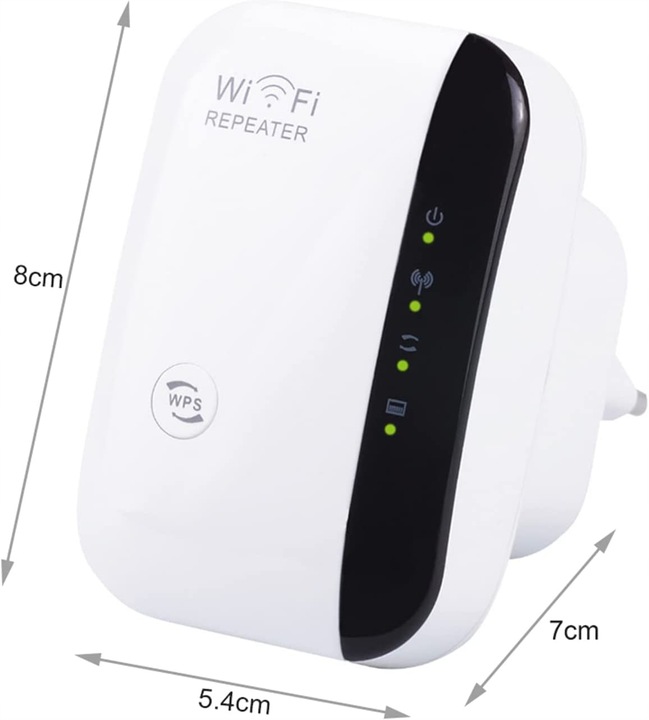 WZMACNIACZ SYGNAŁU WiFi MOCNY ZASIĘG REPEATER 300MB/S NIE PRZERYWA