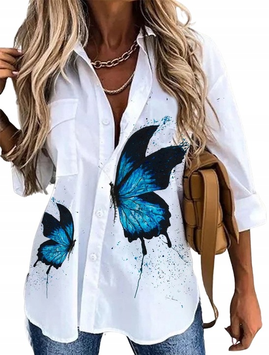 Elegancka koszula bluzka damska rozpinana kolory