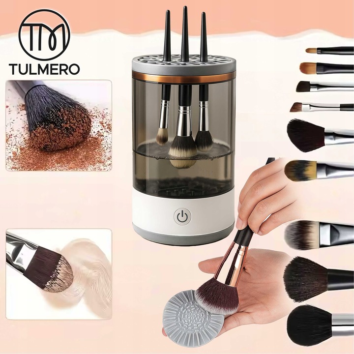 Myjka urządzenie do mycia pędzli kosmetycznych ELEKTRYCZNA do makijażu