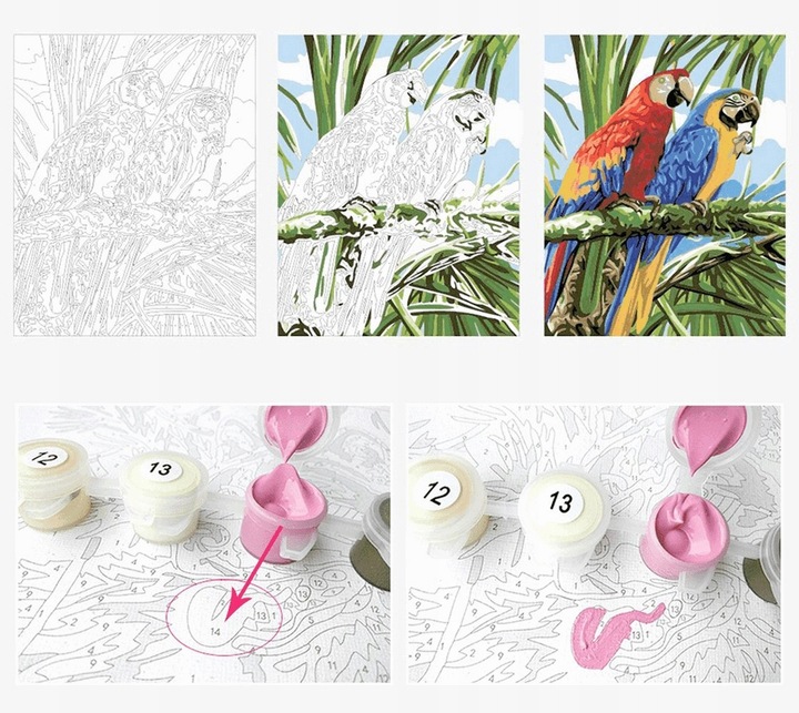 Obraz do MALOWANIA PO NUMERACH Bez Ramy ARTNAPI