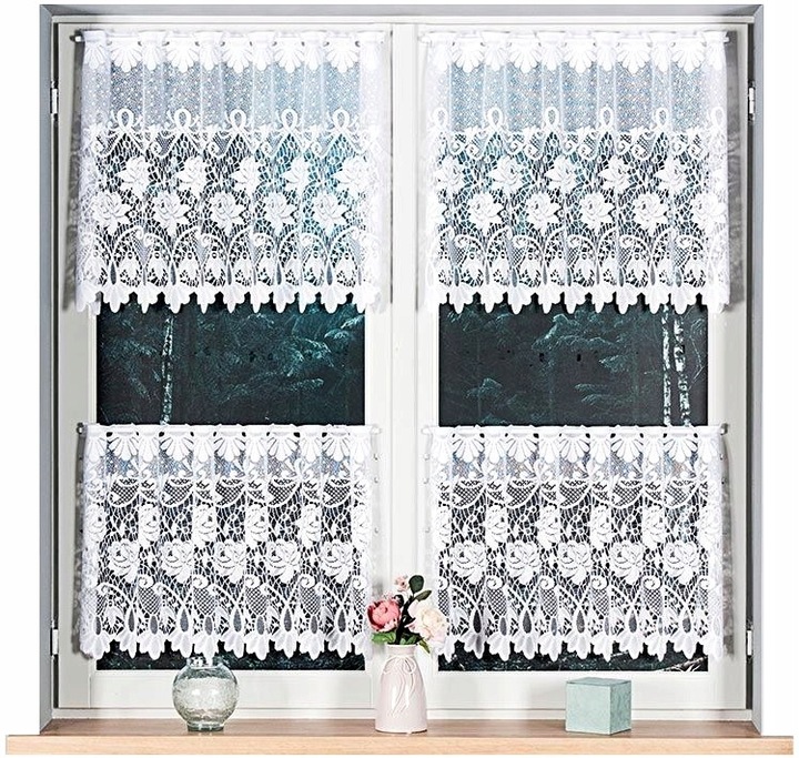 Firana żakardowa DEMETRIA 400x160cm (gotowa) z łukiem