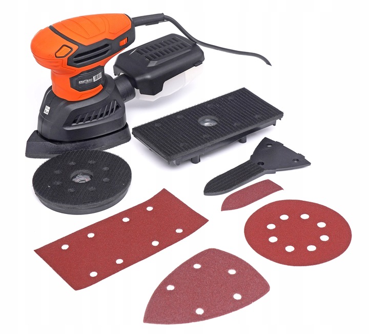 SZLIFIERKA OSCYLACYJNA MIMOŚRODOWA WIELOFUNKCYJNA DREWNA METALU 4w1 1200W