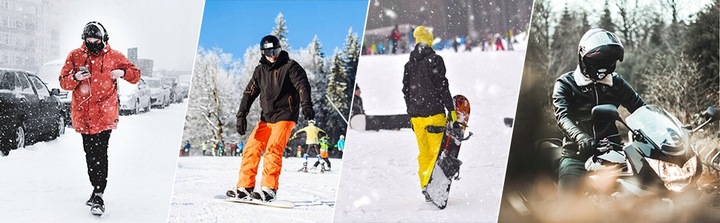 Kominiarka ciepła ROCKBROS LF7345BK na twarz usta