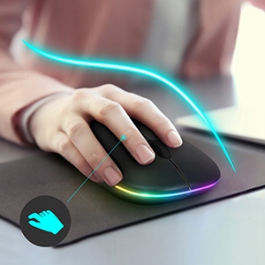 Cicha Mysz Myszka Bluetooth Bezprzewodowa Płaska Akumulatorowa Cichy Klik