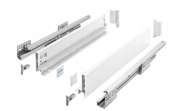SZUFLADA GTV AXIS PRO 500A1 NISKA L500 H86 BIAŁA CICHY DOMYK WYSUW