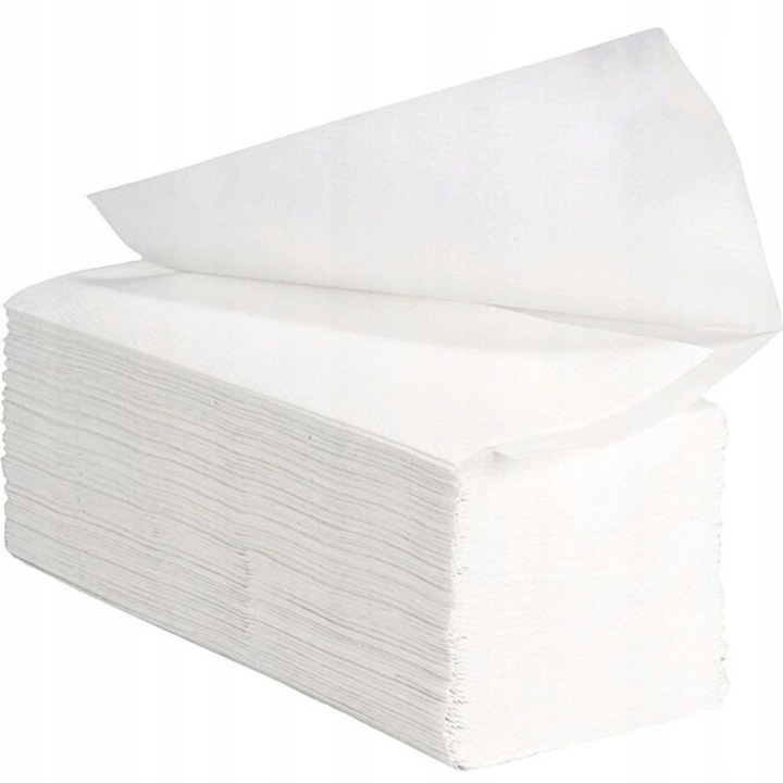 Ręczniki papierowe ZZ V białe celuloza 100% do podajnika 4000 sztuk