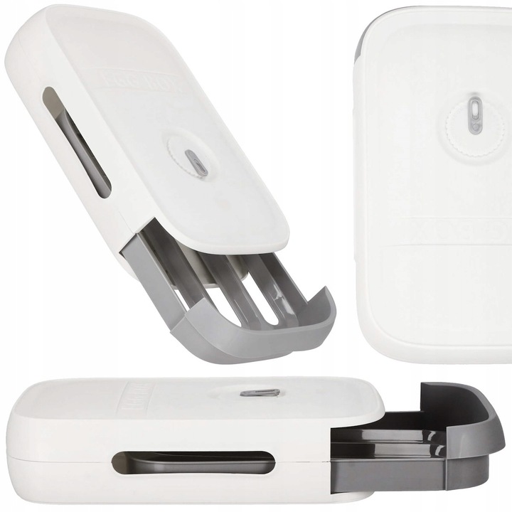 POJEMNIK ORGANIZER NA JAJKA do lodówki PODAJNIK PUDEŁKO ZAMYKANE 21 JAJ