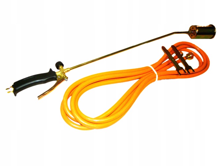 PALNIK DO PAPY PROPAN BUTAN DEKARSKI DŁUGA RĄCZKA 85CM DŁUGI WĄŻ 5 M