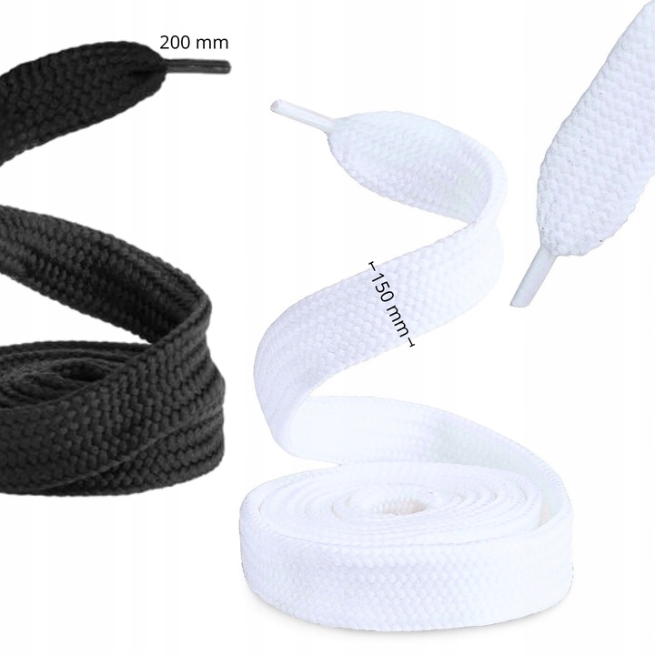 Białe Sznurówki sznurowadła do Adidas Campus 00s 150 cm szerokie grube