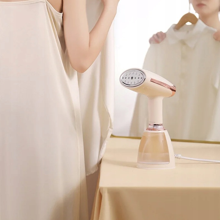 PAROWNICA RĘCZNA DO UBRAŃ ŻELAZKO PAROWE STEAMER REGULACJA PARY ZESTAW