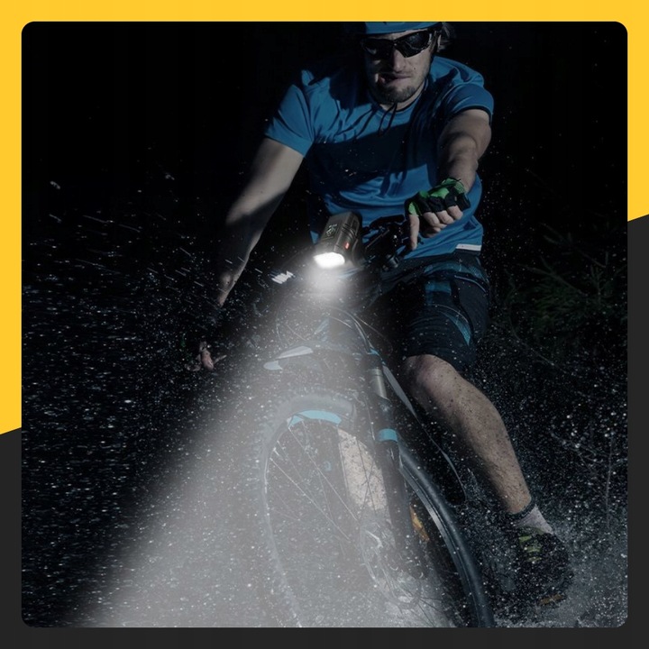 LAMPKA ROWEROWA PRZEDNIA TYLNA LED PRZÓD AKUMULATOROWA ZESTAW LAMPEK USB