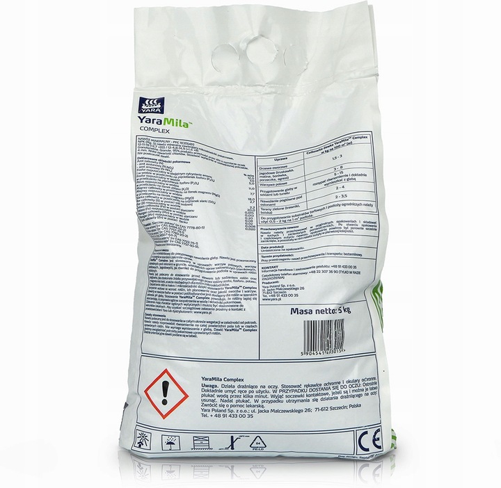Nawóz wieloskładnikowy YARA MILA COMPLEX granulat 5 kg 5 l