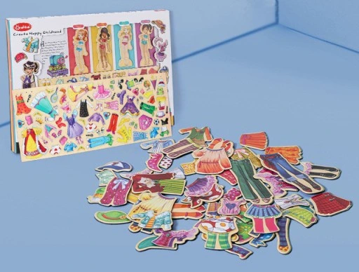 MAGNETYCZNA GRA UBIERANKA UKŁADANKA PUZZLE MONTESSORI